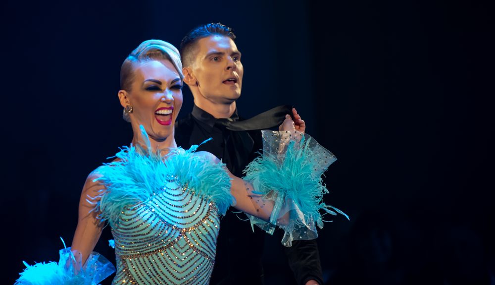 Olga Kulikova&Dmitry Zharkov beim Slow Fox