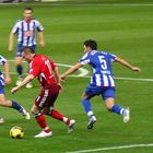 Olic (HSV) spielt Chahed (Hertha BSC) aus