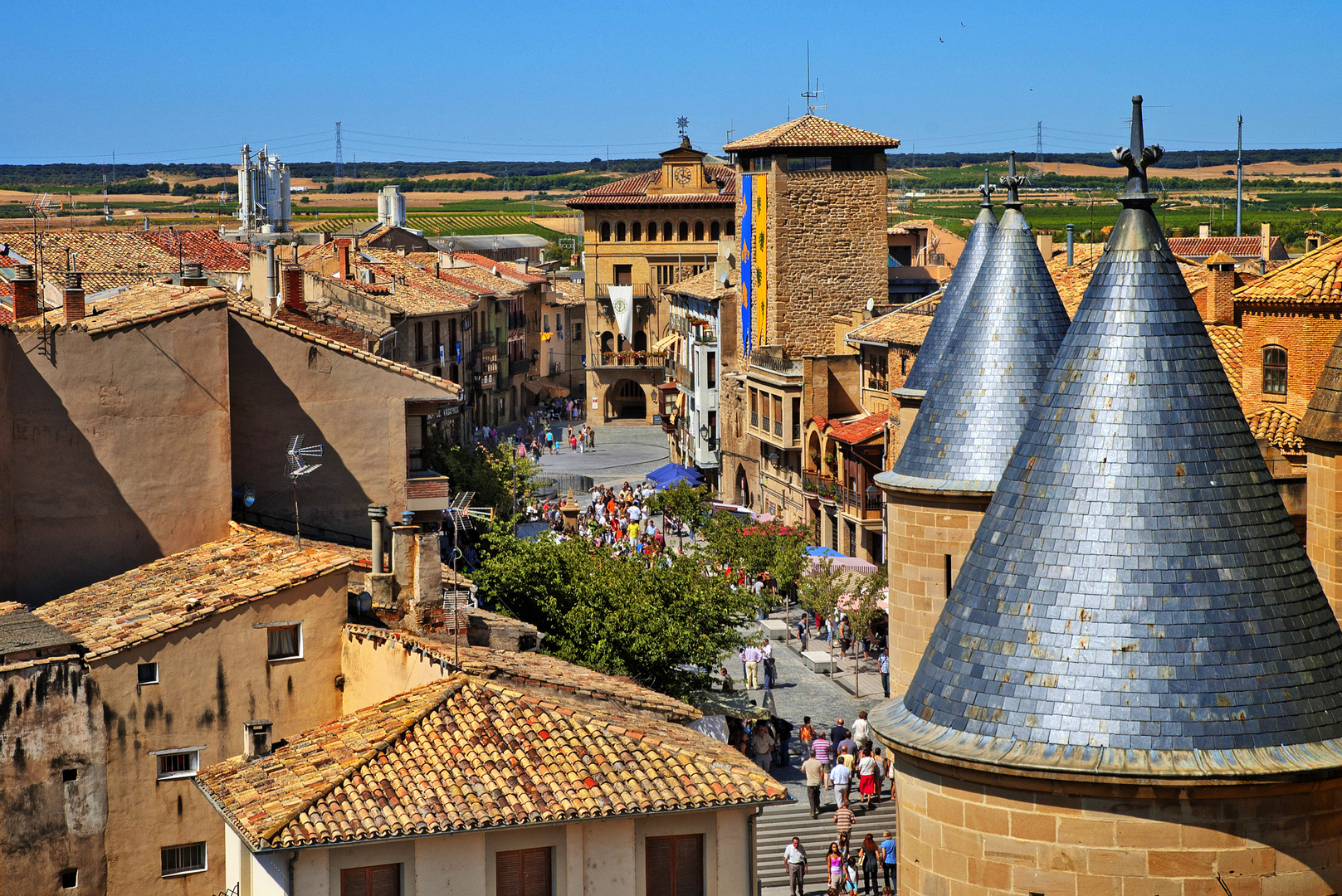 OLITE....VISTA DESDE SU CASTILLO