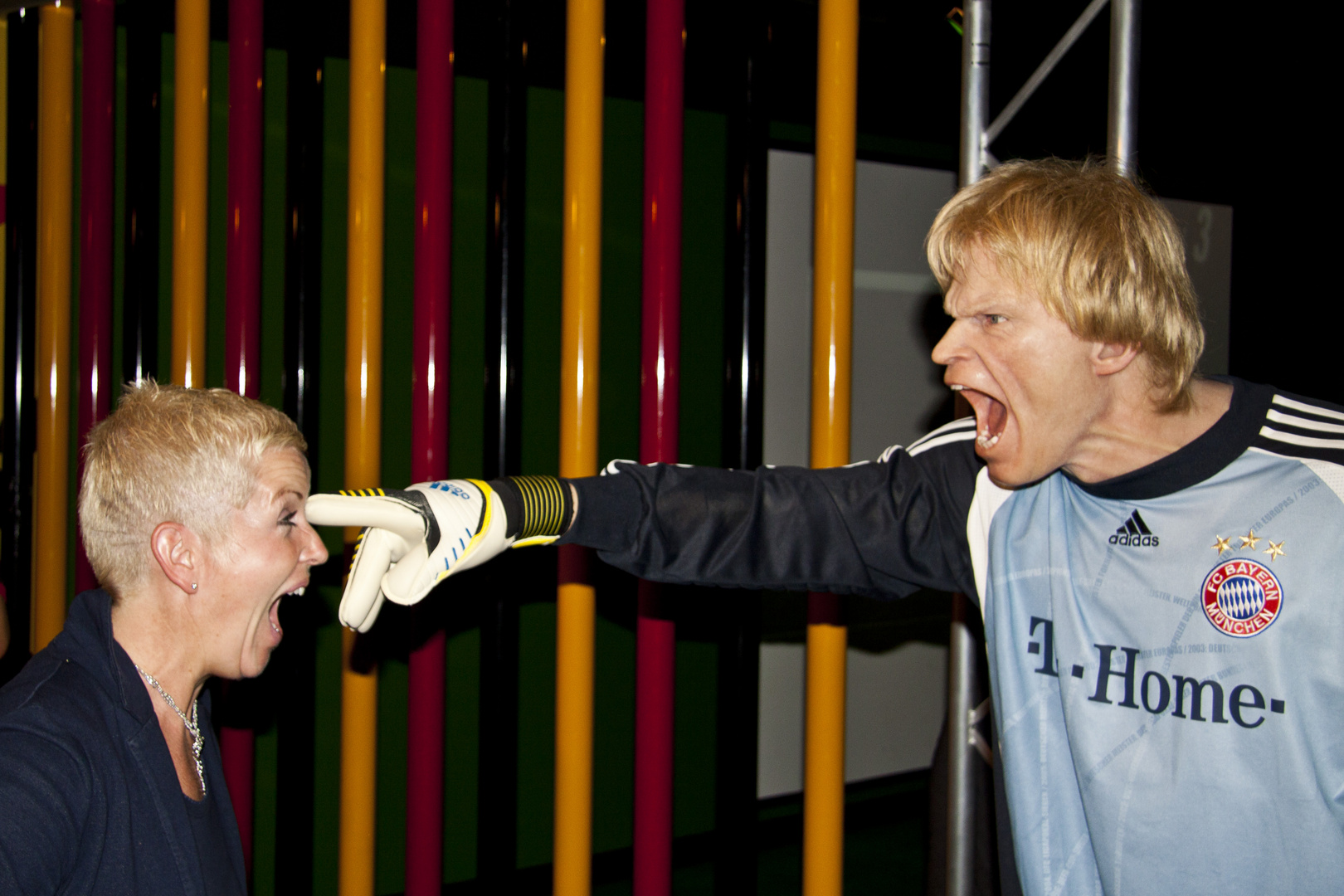 Oliver Kahn und ich bei Madame Tussaud Berlin