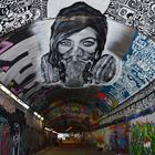 Oliver Roubieu in Banksy Tunnel