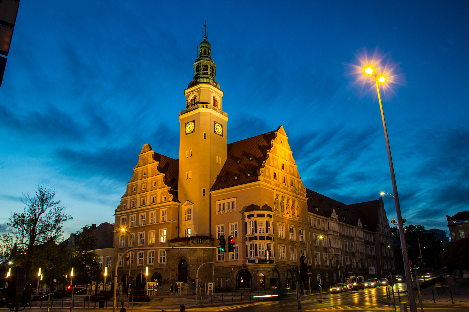 Olsztyn (Allenstein) - Rathaus nachts