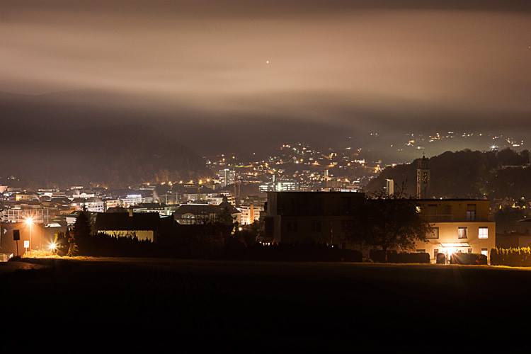 Olten bei Nacht und Nebel