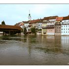 Olten mit Blick über das Aareufer ( Schweiz)