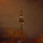 Olympia Turm München bei Nacht