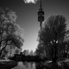 Olympiapark am Abend