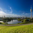 Olympiapark im Abendlicht