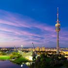 Olympiapark in der blauen Stunde