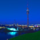 Olympiapark München bei Nacht