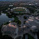 Olympiapark München im Gegenlicht