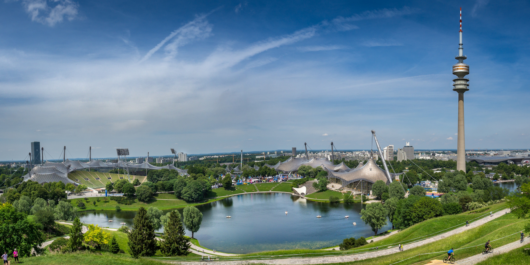 Olympiapark vom Olympiaberg