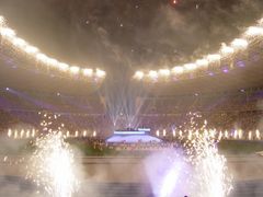 Olympiastadion Berlin - Wiedereröffnung - Feuerwerk