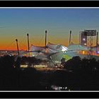 Olympiastadion im Sonnenuntergang