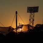 Olympiastadion München im Sonnenuntergang