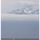 Olympic Mountains as seen from Vancouver Island