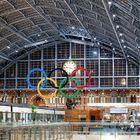 Olympic rings at St. Pancras