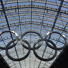 Olympic Rings in St. Pancras Station, London