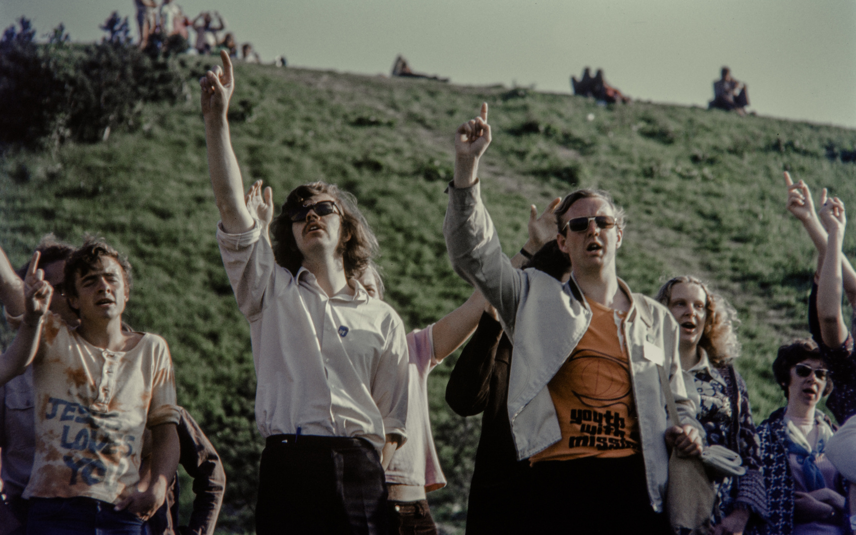 Olympische Spiele  München 1972- Jesus People auf der Spielstraße