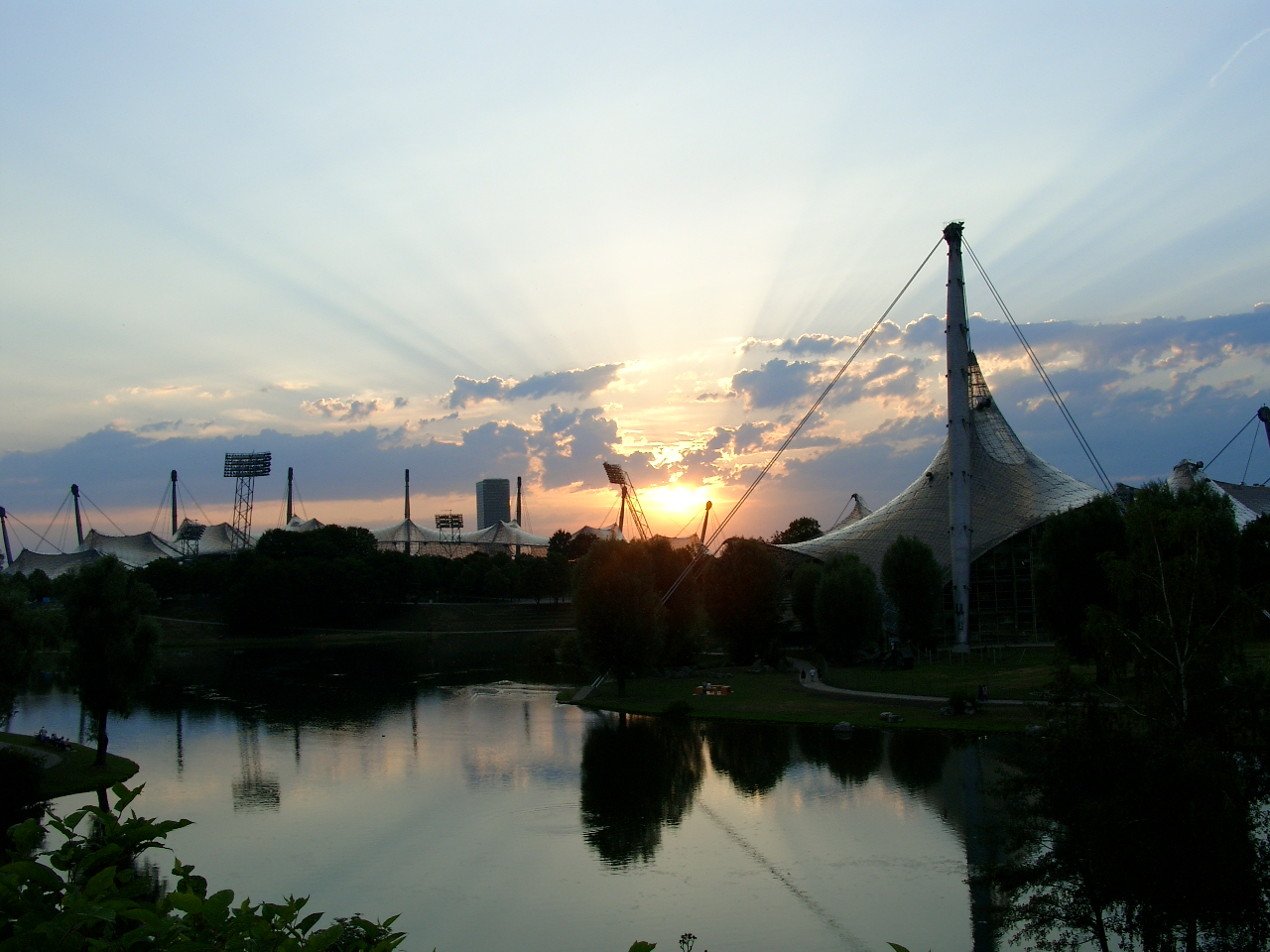 olympischer Sonnenuntergang