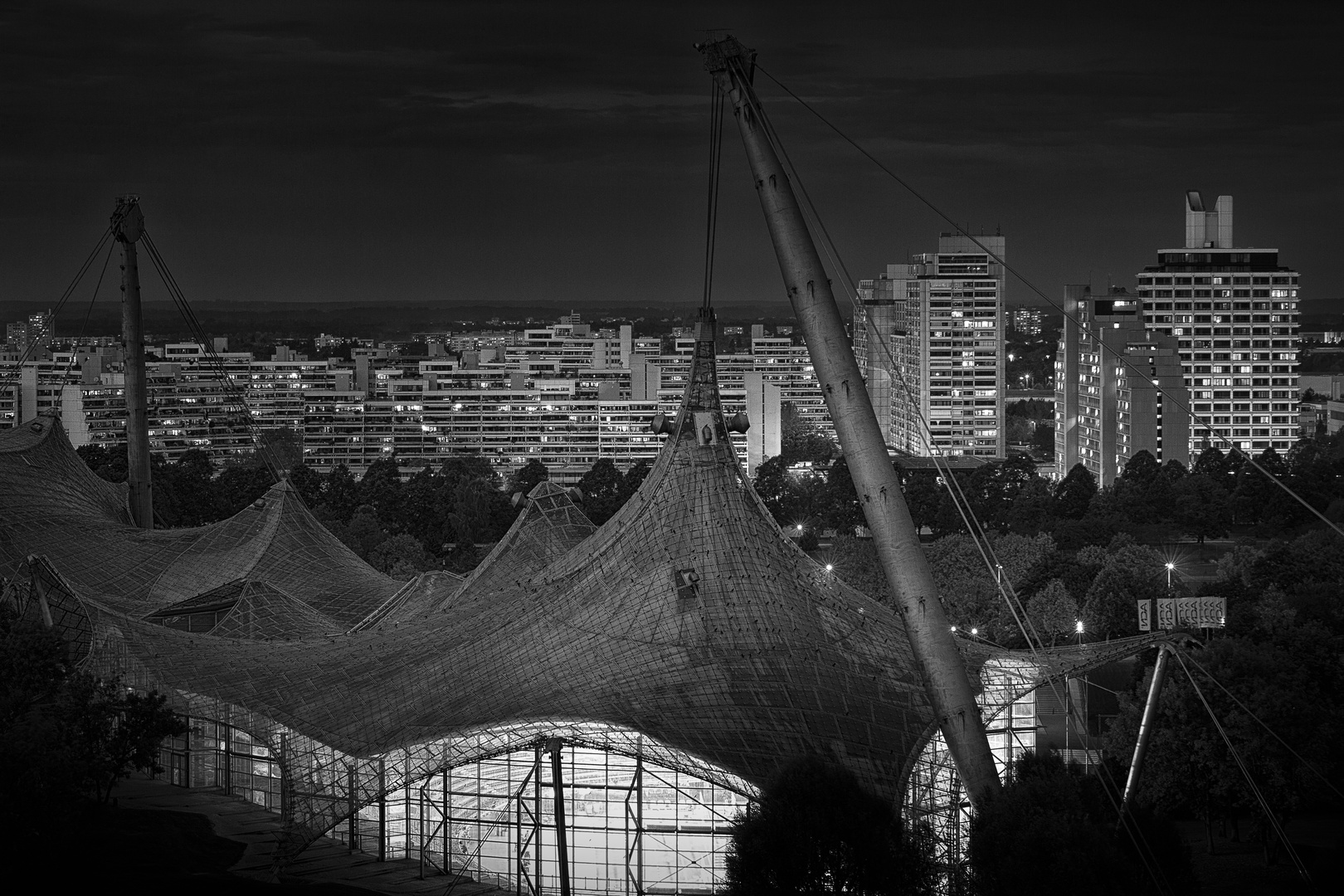 Olympisches Dorf über Olympiapark