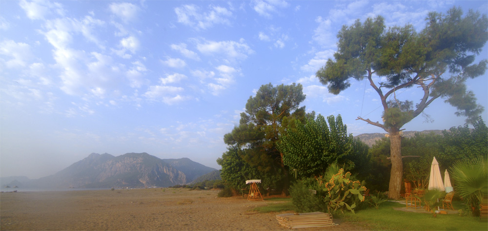 Olympus beach at dawn