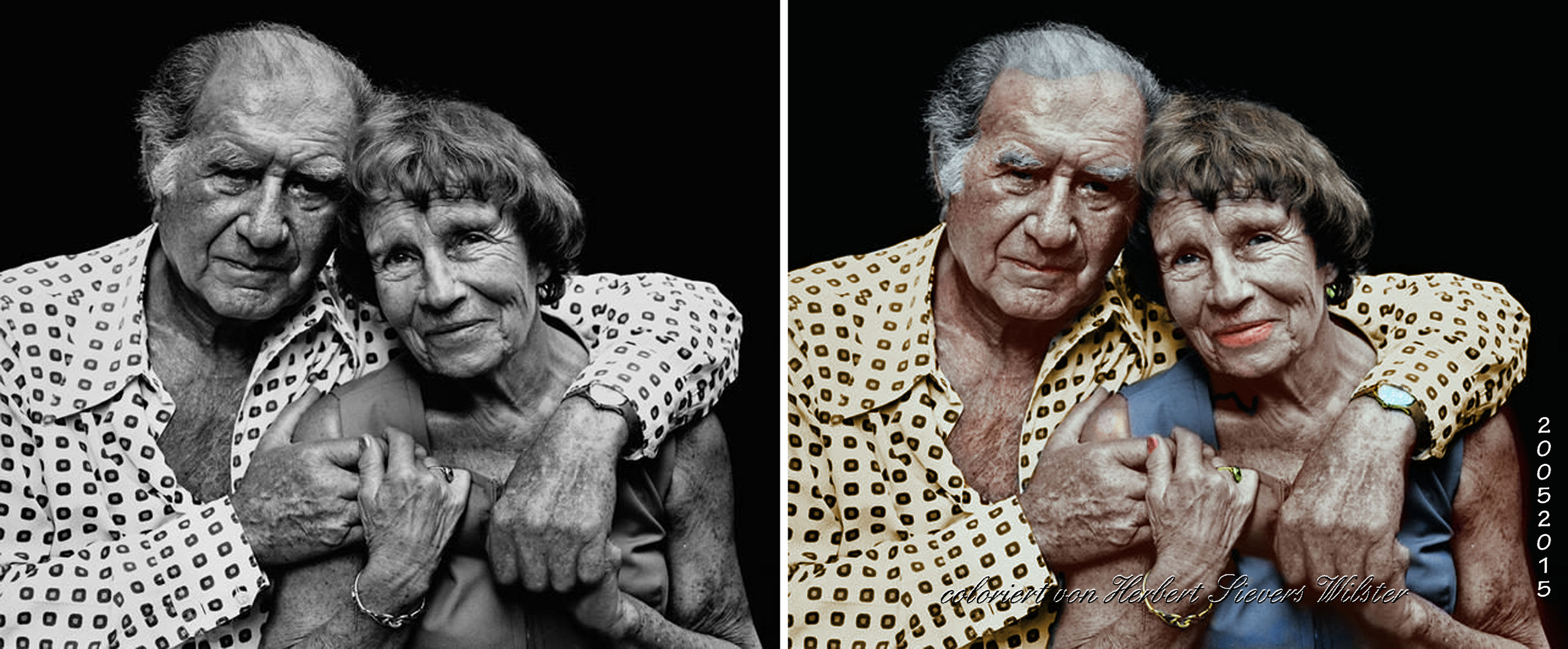 oma und Opa coloriert Foto &amp; Bild coloriert Bilder auf