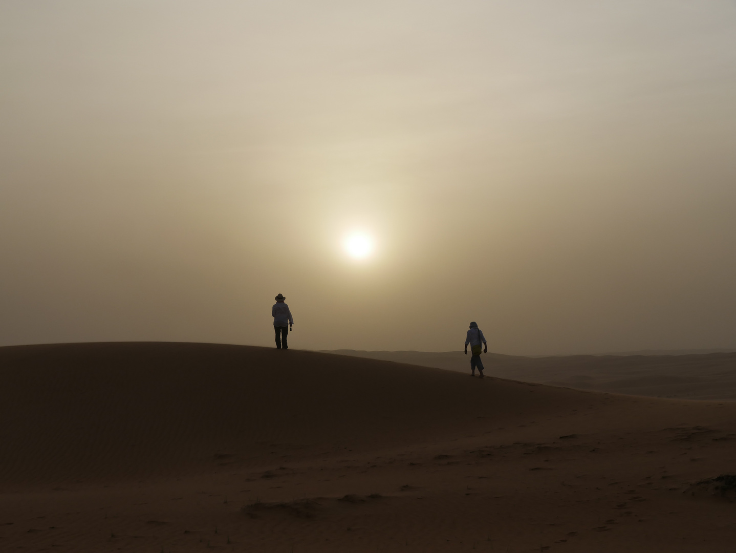 Oman - Sonnenuntergang in der Wüsste