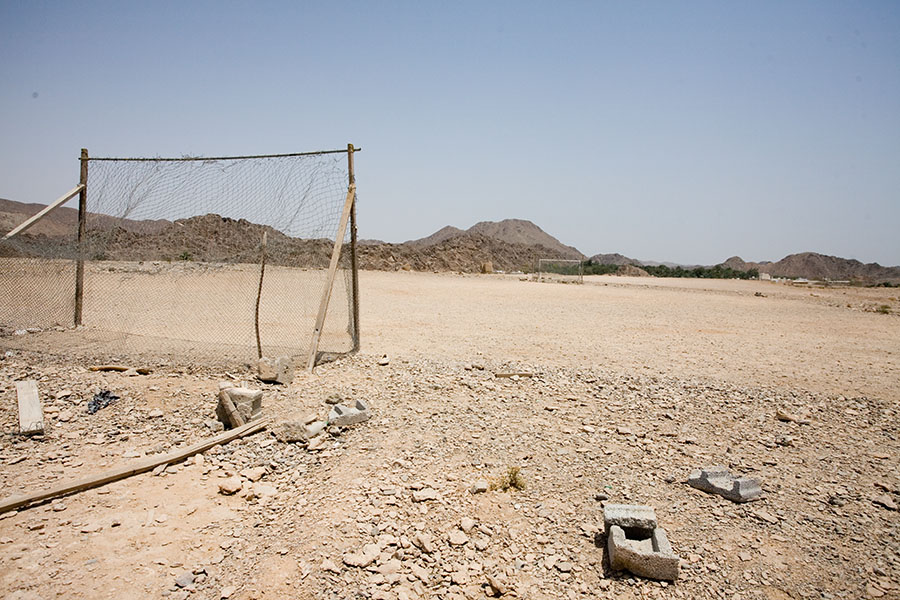 Omanis brauchen keinen Rasenplatz