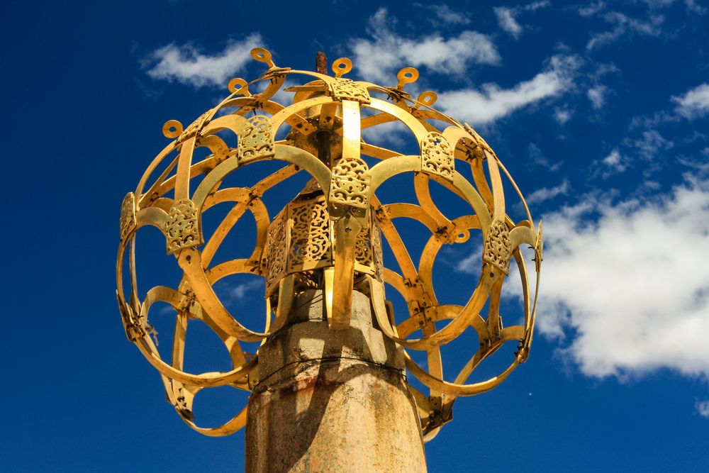 Omayyaden-Moschee in Damaskus: Beleuchtungskörper im Hof der Moschee