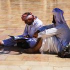 Omayyaden-Moschee in Damaskus: Pause im Hof der Moschee (Archivaufnahme 2009)