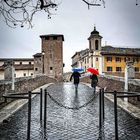 Ombrelli Ponte Fabricio a Roma