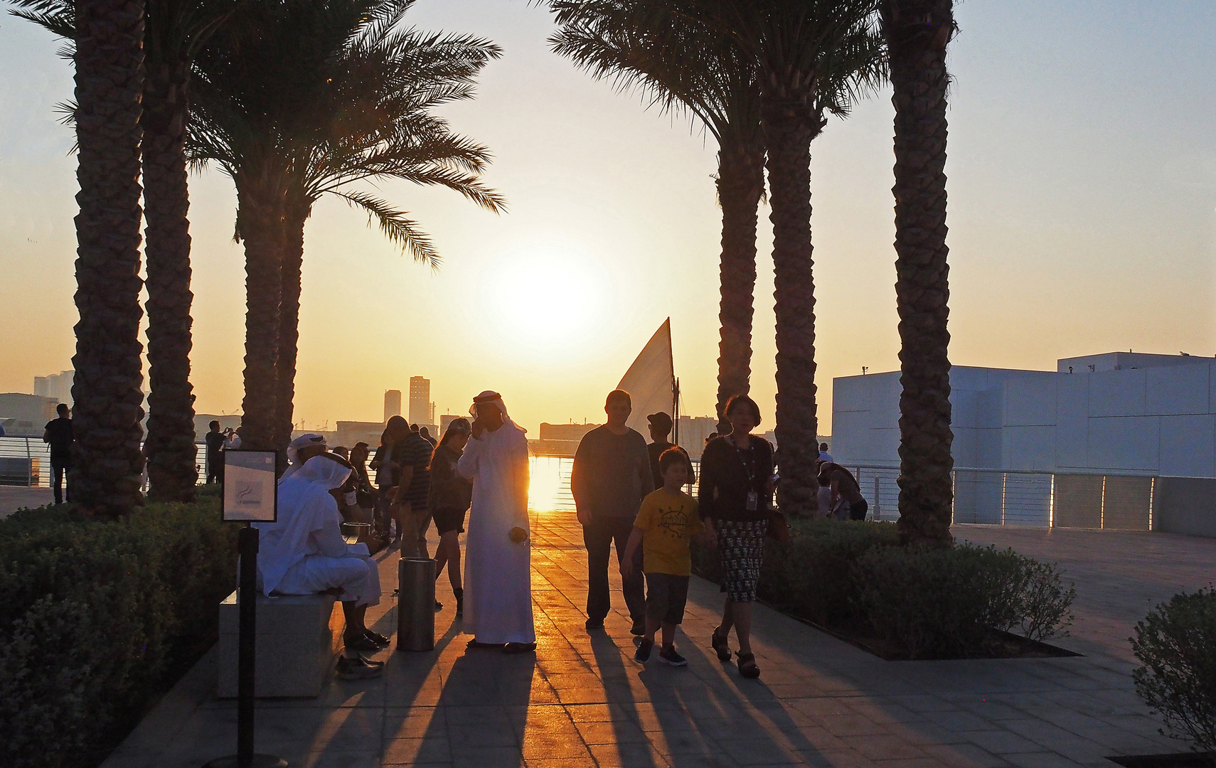 Ombres d'un soir à  Abu Dhabi