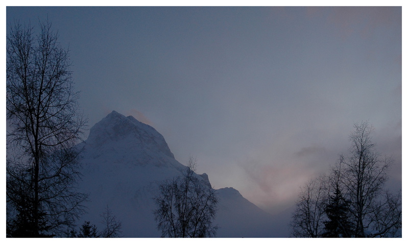 Omesberg (Lech) im Morgennebel