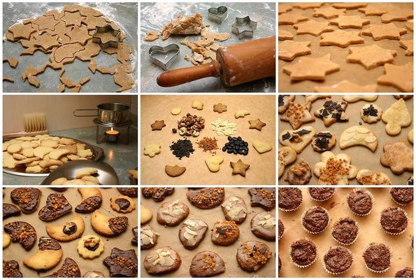 Omis Teig und meine Dekorationskünste ...