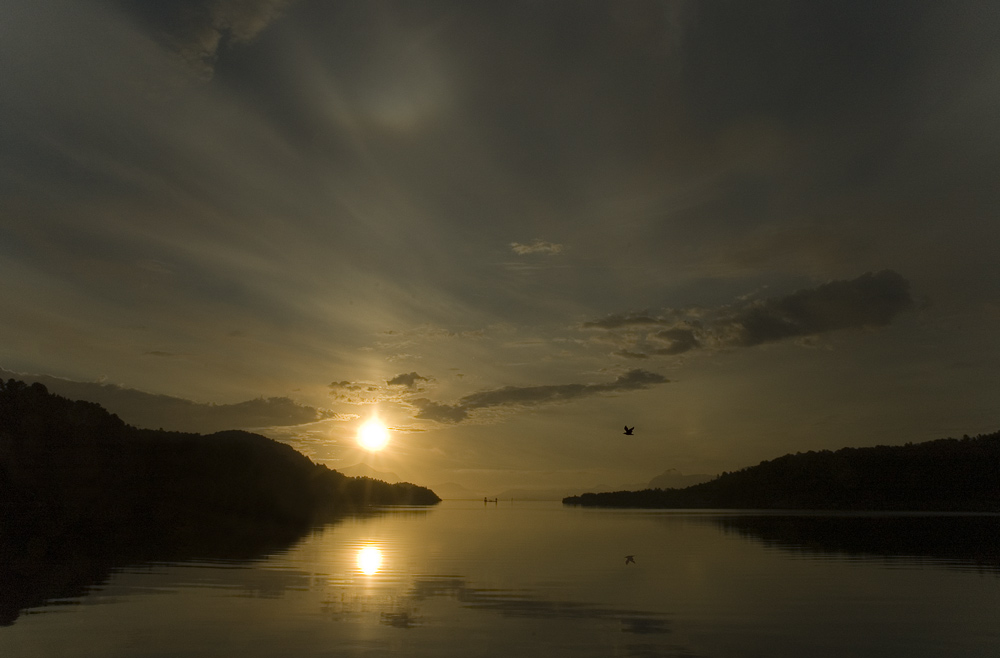 Omsundet in morning mist