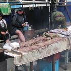 Omul auf dem Fischmarkt am Baikalsee