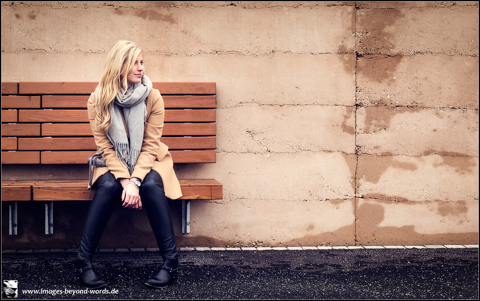 On a bench