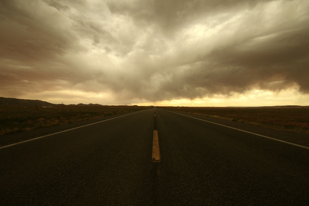 On a dark desert highway... Foto & Bild gewitterfotos, wetter, usa