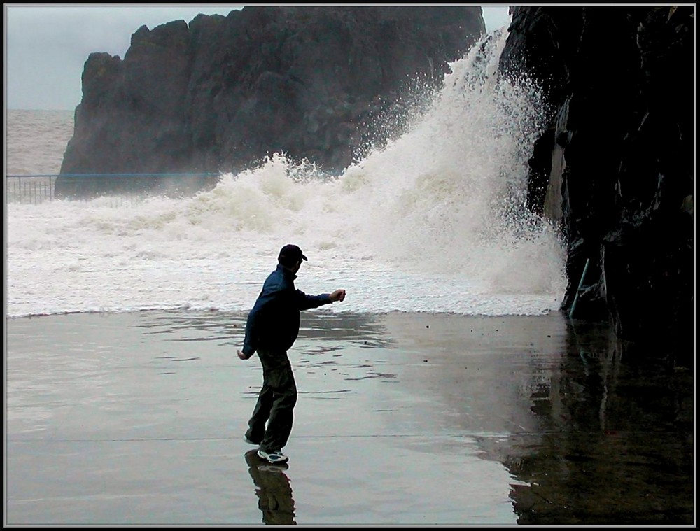 On doit être plus rapide que l'eau