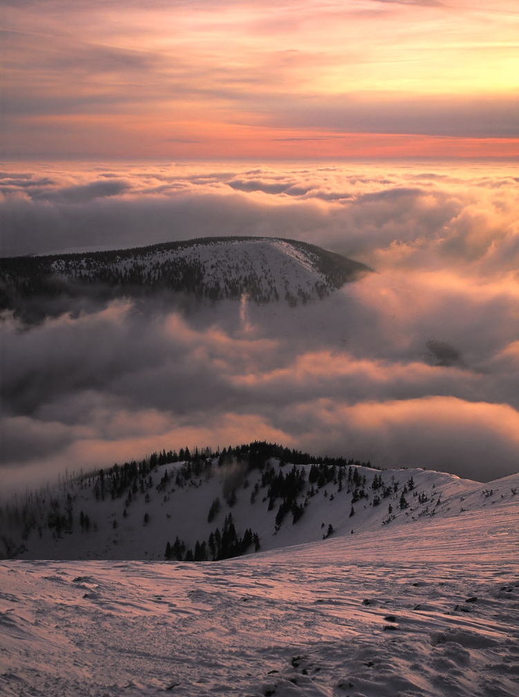 On mountains above the clouds