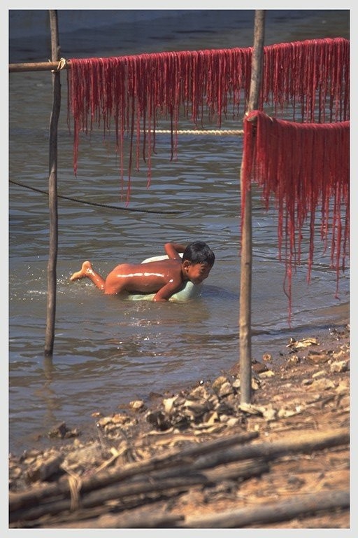 On the banks of Tonle Sap River