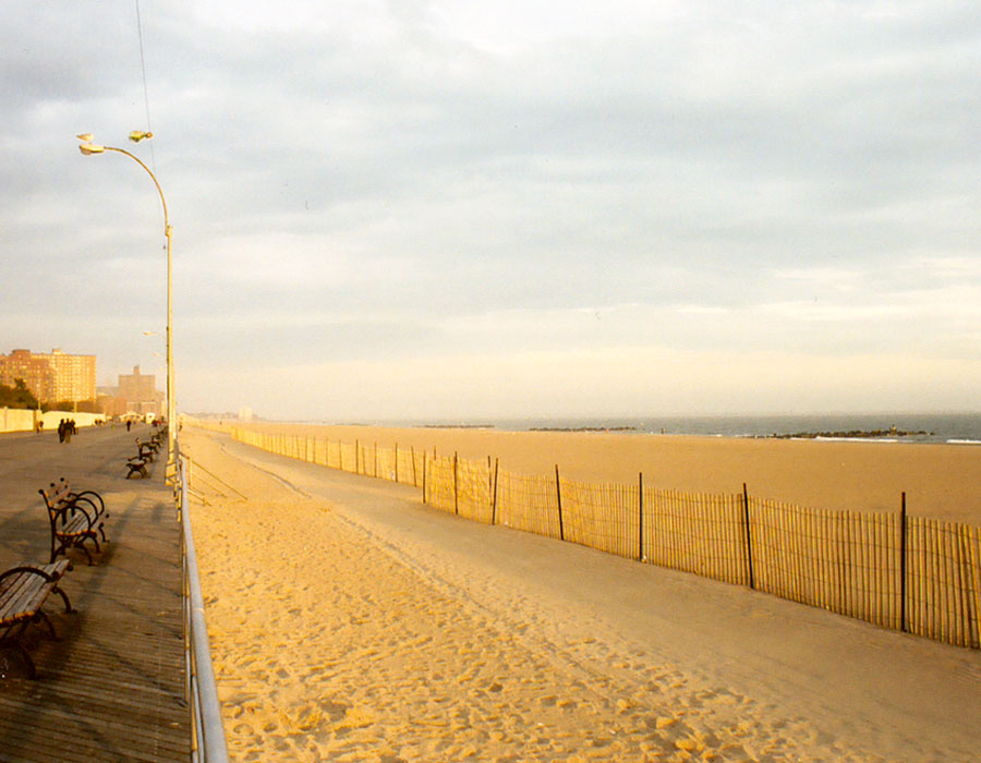 On the beach