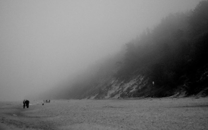 on the beach