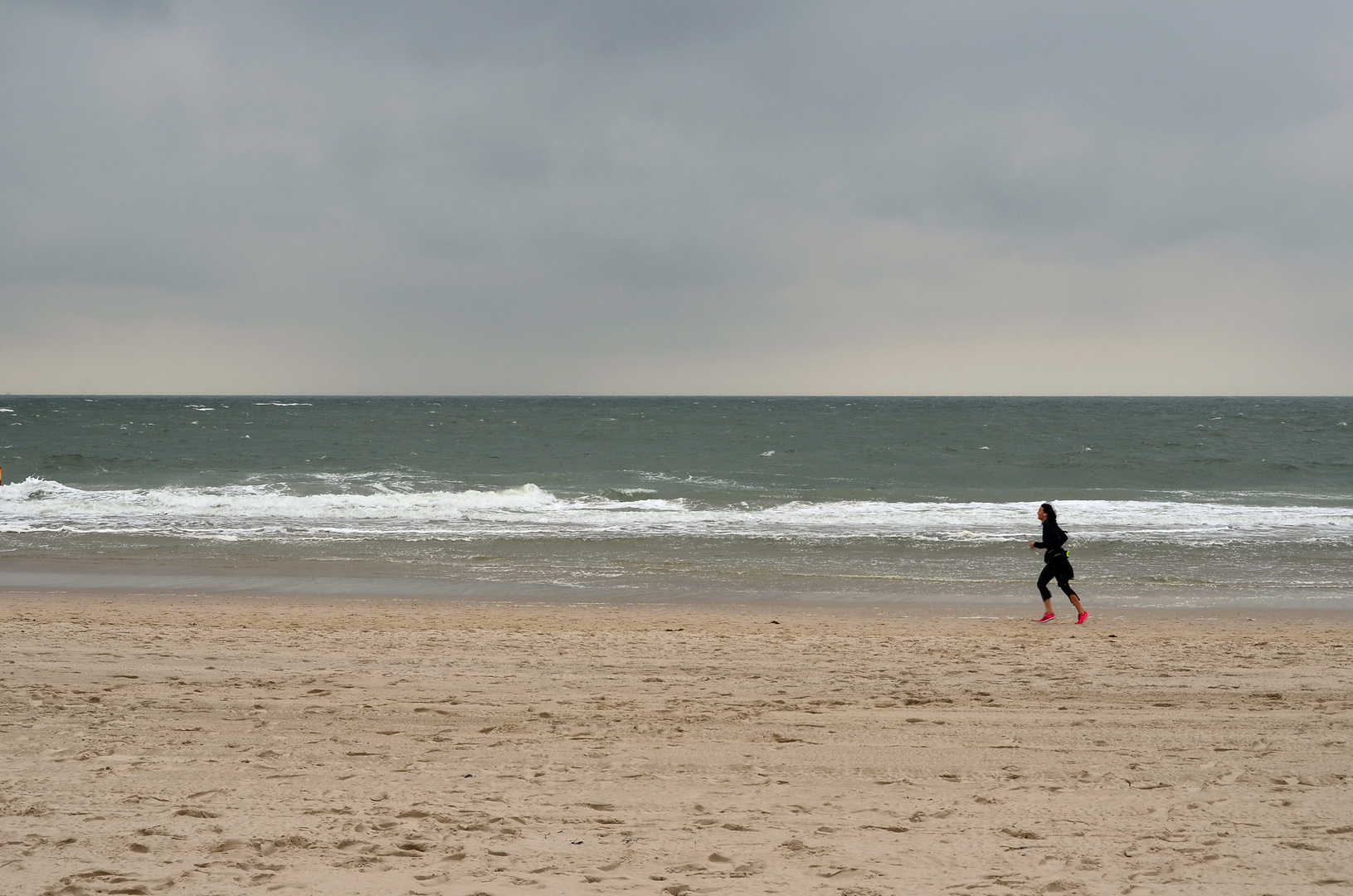 on the beach