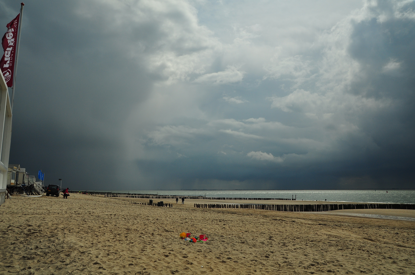 on the beach