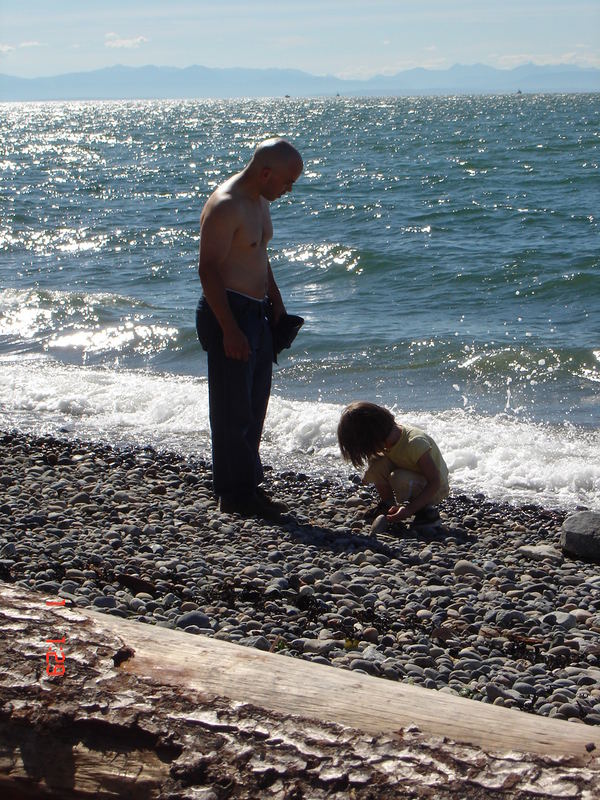 on the beach