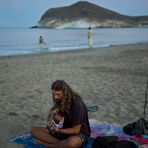 On the beach