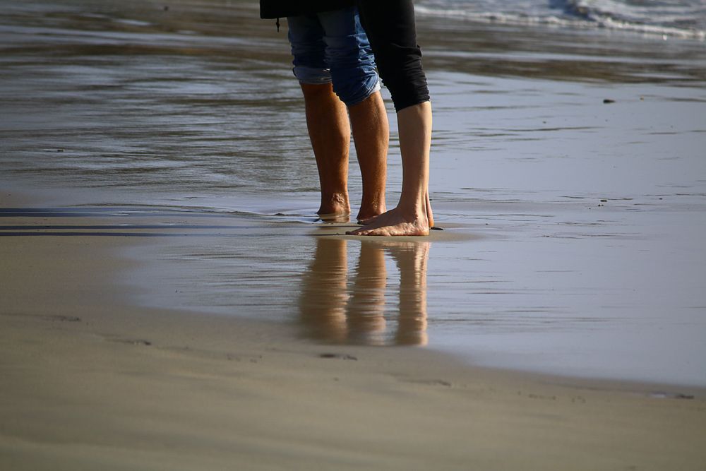 On the beach