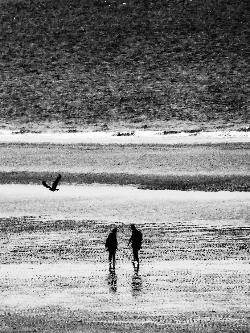 On the beach