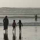 on the beach